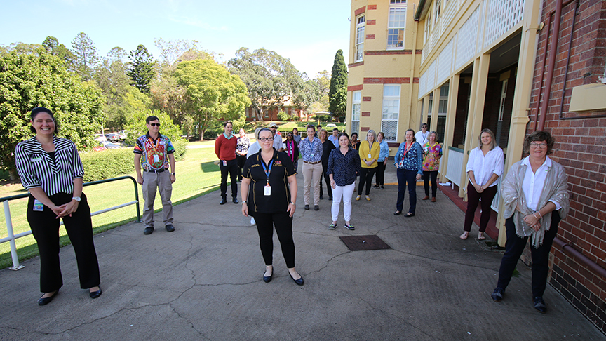 Group photo of Darling Downs Health public health staff members