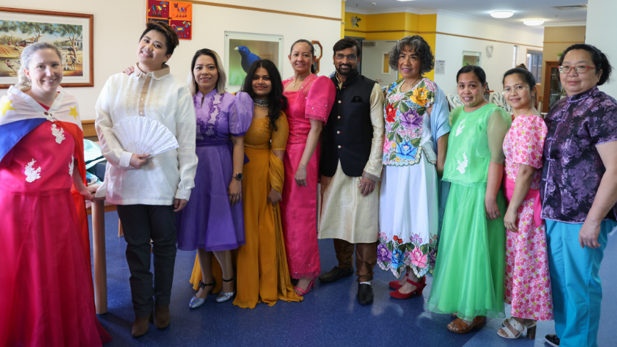 Staff at Karingal Aged Care Facility festival