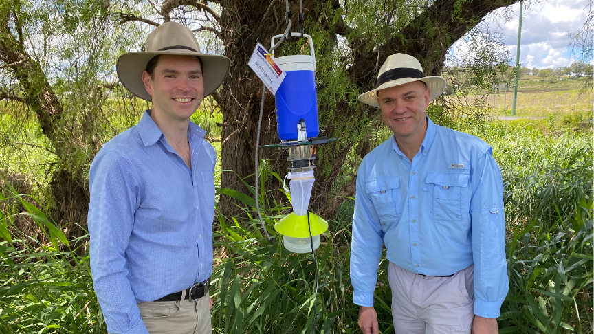 Chief Health Officer Dr John Gerrard with Dr Liam Flynn